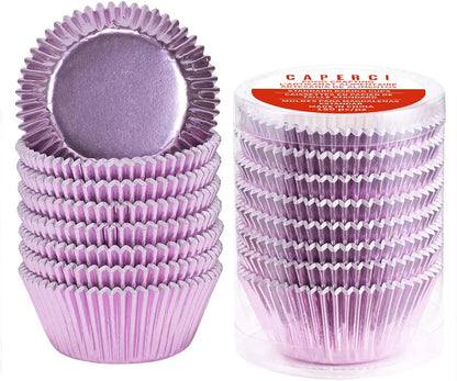 Caperci Standard Cupcake Liners Gold Foil Muffin Baking Cups 150-Pack - Premium Greaseproof & Sturdy Cupcake Papers