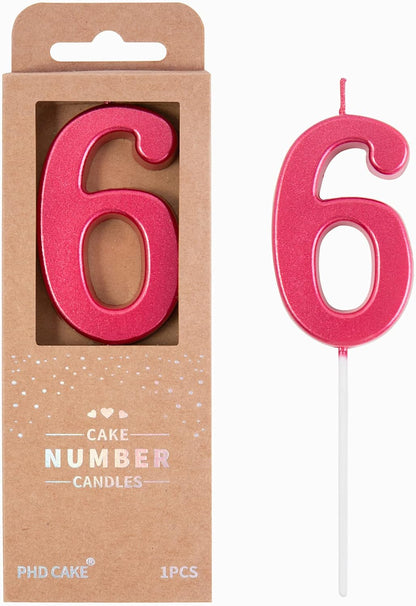 PHD CAKE 2.76 Inch Modern Gold 2 Number Birthday Candles, Gold Number Candles, Cake Number Candles, Party Celebration