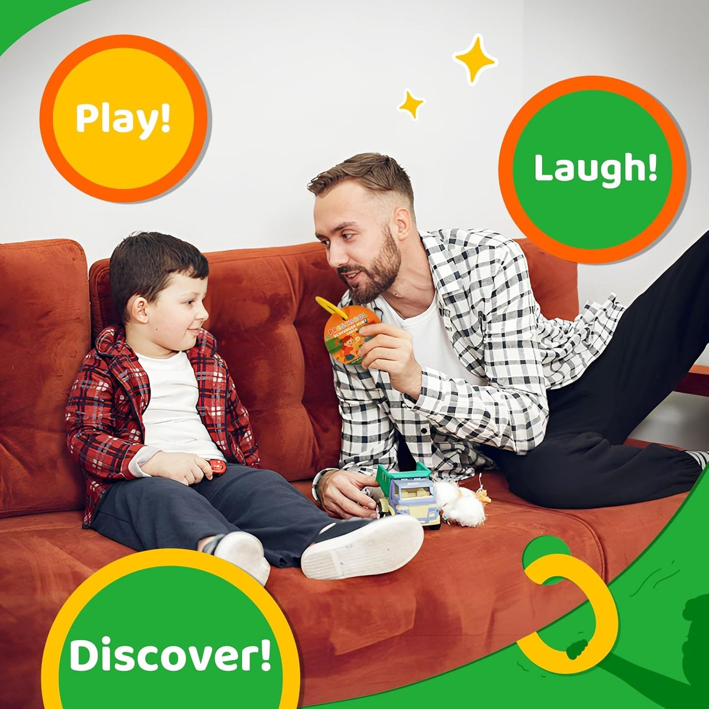 Home Scavenger Hunt Cards: 50 Toddler Indoor Find & Learn Activities | Fun Educational Games for 3-5 Year Olds | Preschool Boys & Girls Early Development (Indoor)