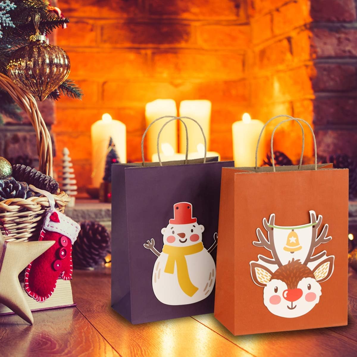 BagDream Gift Bags 100Pcs 5.25x3x8 Small Kraft Paper Gift Bags with Handles Bulk, Brown Paper Sacks for Small Business, Retail, Merchandise, Wedding Birthday Party Favor