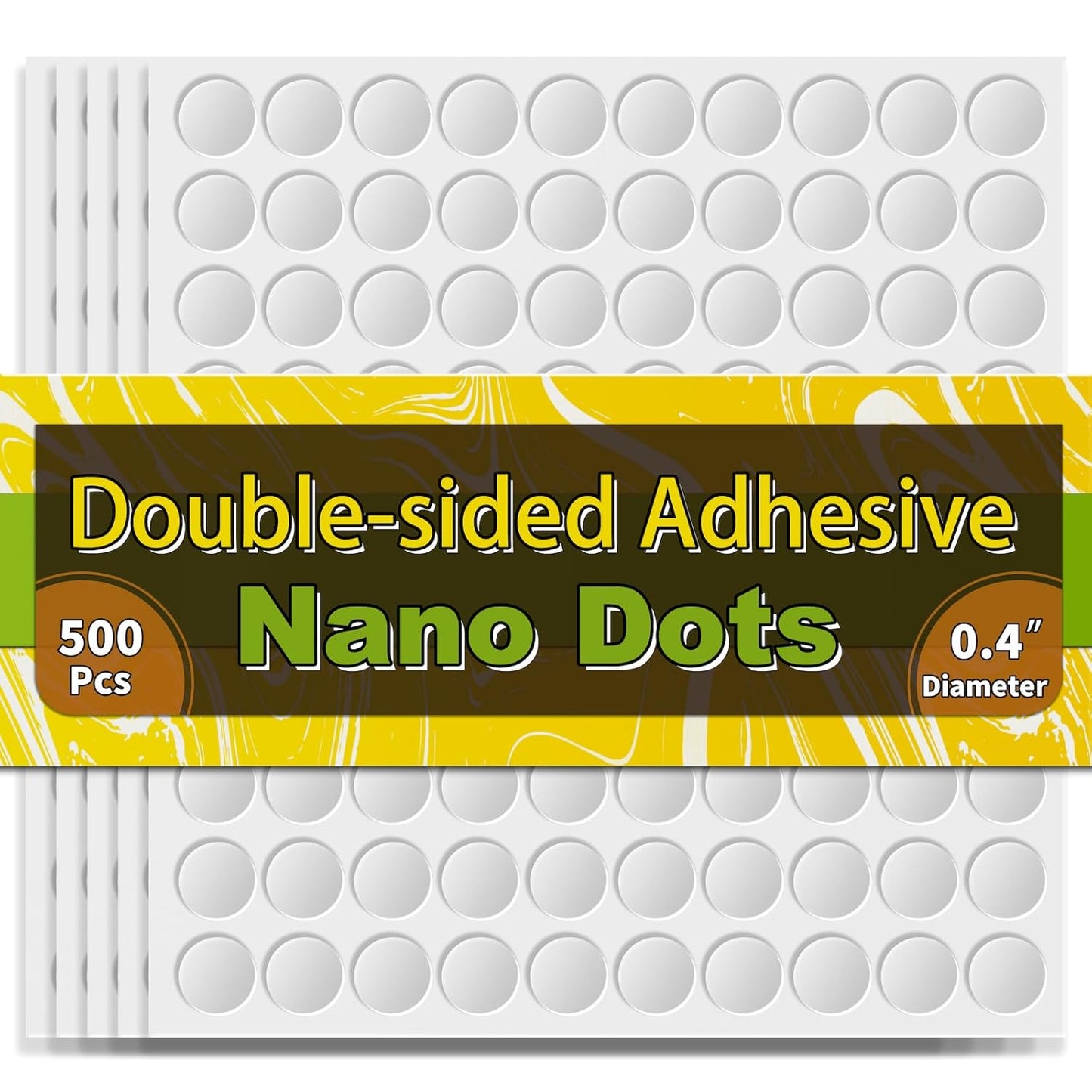 Piteno® 350Pcs Double Sided Adhesive Dots, 0.8" Clear Removable Sticky Adhesive Mounting Putty, Waterproof No Trace Dots Adhesive Putty for Poster Picture Festival Decoration Museum (20mm)