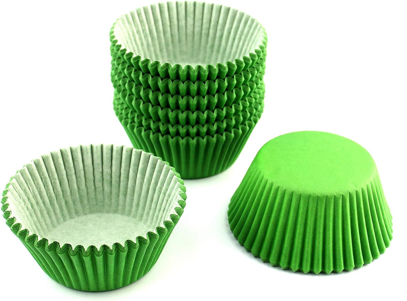 Standard Size Baking Cups Food-Grade Greaseproof Paper Cupcake Liners 200 Pcs (Natural)