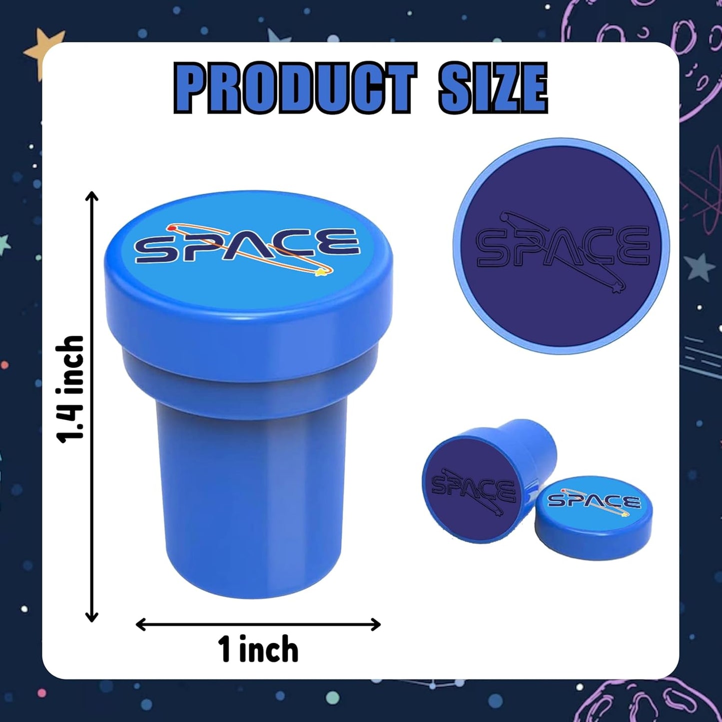 36PCS Space Party Favors - 24PCS Temporary Tattoos & 12PCS Stamps - Ideal Astronaut Galaxy Themed Birthday Card Decorations Supplies Goodie Bag Cute Rewards for Boys Girls Classroom Gifts Baby Shower