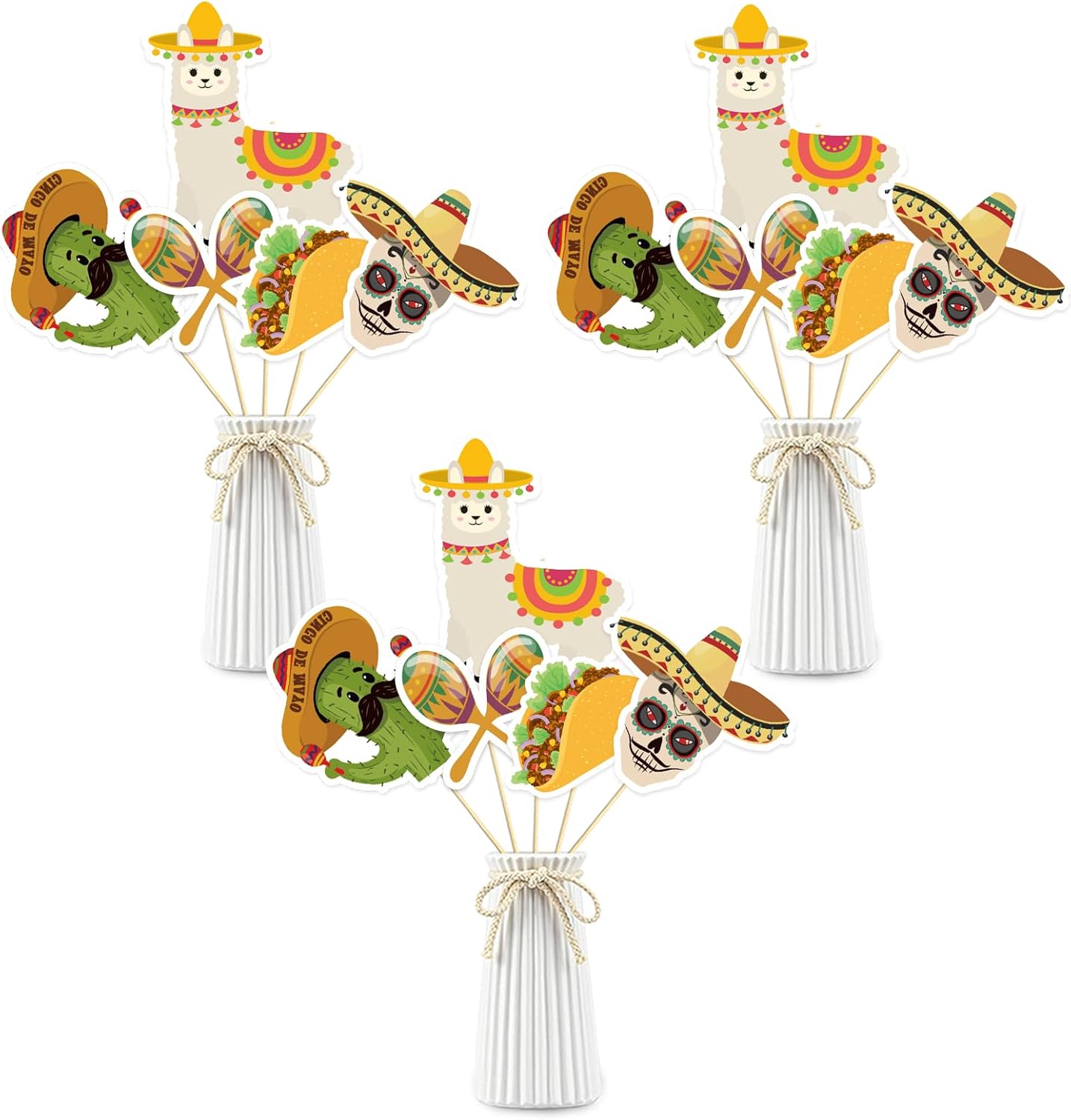 Beautiful Butterfly Centerpiece Sticks - Floral Baby Shower or Birthday Table Toppers - Butterfly Themed Gender Reveal Bridal Shower Party Decoration- Set of 15