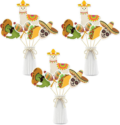 Beautiful Butterfly Centerpiece Sticks - Floral Baby Shower or Birthday Table Toppers - Butterfly Themed Gender Reveal Bridal Shower Party Decoration- Set of 15