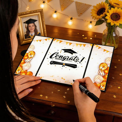 Graduation Signature Book, Black and Gold Graduation Guest Book 2026, Grad Party Decorations Class of 2026 Graduations Sign in Guest Books Favors Supplies, Signing Books for Graduations