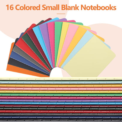 BESARME 16 Pack Mini Notebooks Bulk, A6 Small Lined Pocket Notebook End of Year Gifts for Students Elementary School Graduation Gifts for Kids Students School Supplies