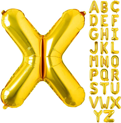 Lovoir 40 Inch Large Gold Letter A Balloons Big Size Jumbo Mylar Foil Helium Balloon for Birthday Party Celebration Decorations Alphabet Gold A