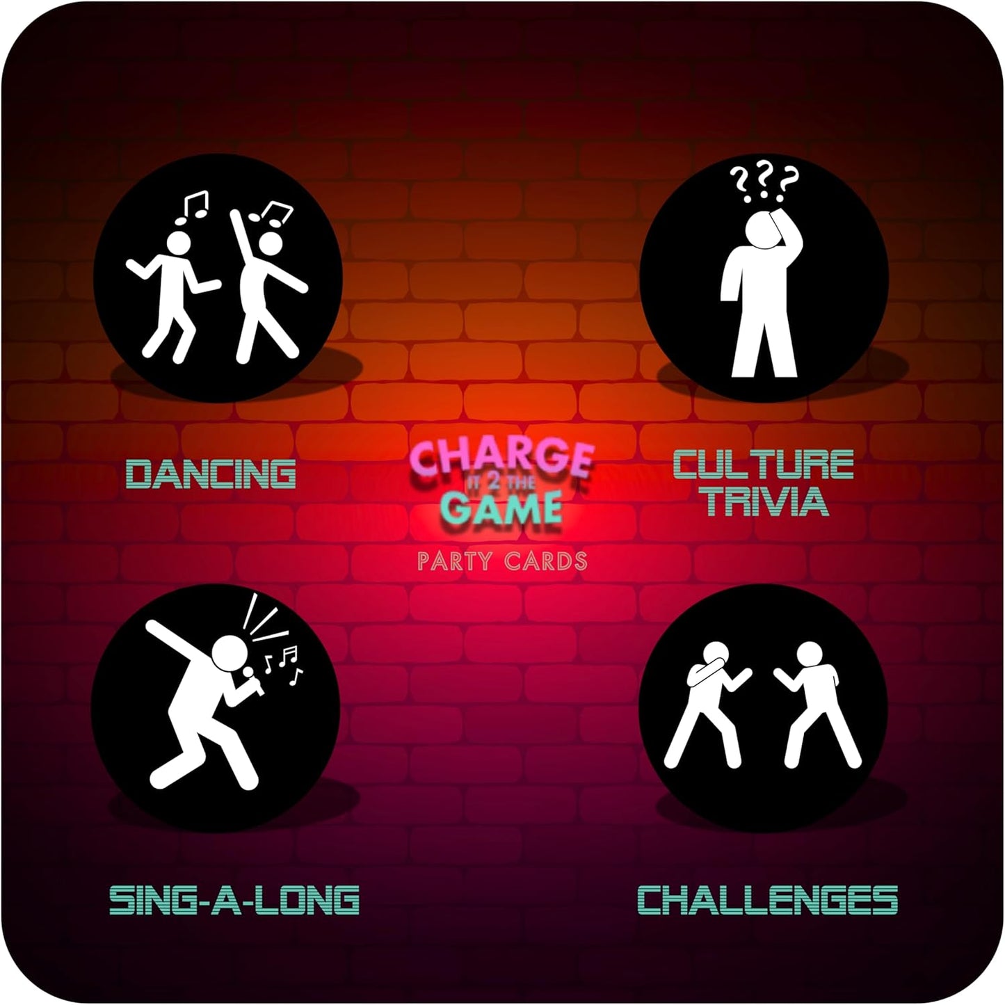 Charge It 2 The Game Drinking Cards – 90-Card Adult Party Game for Bachelorette Parties, 21st Birthdays, and Game Night Fun