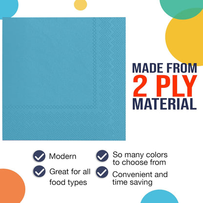Party Solids Purple Paper Napkins Disposable Everyday 50 Pcs 2 Ply Purple Dinner Napkins Paper Everyday For Parties & Party Supplies