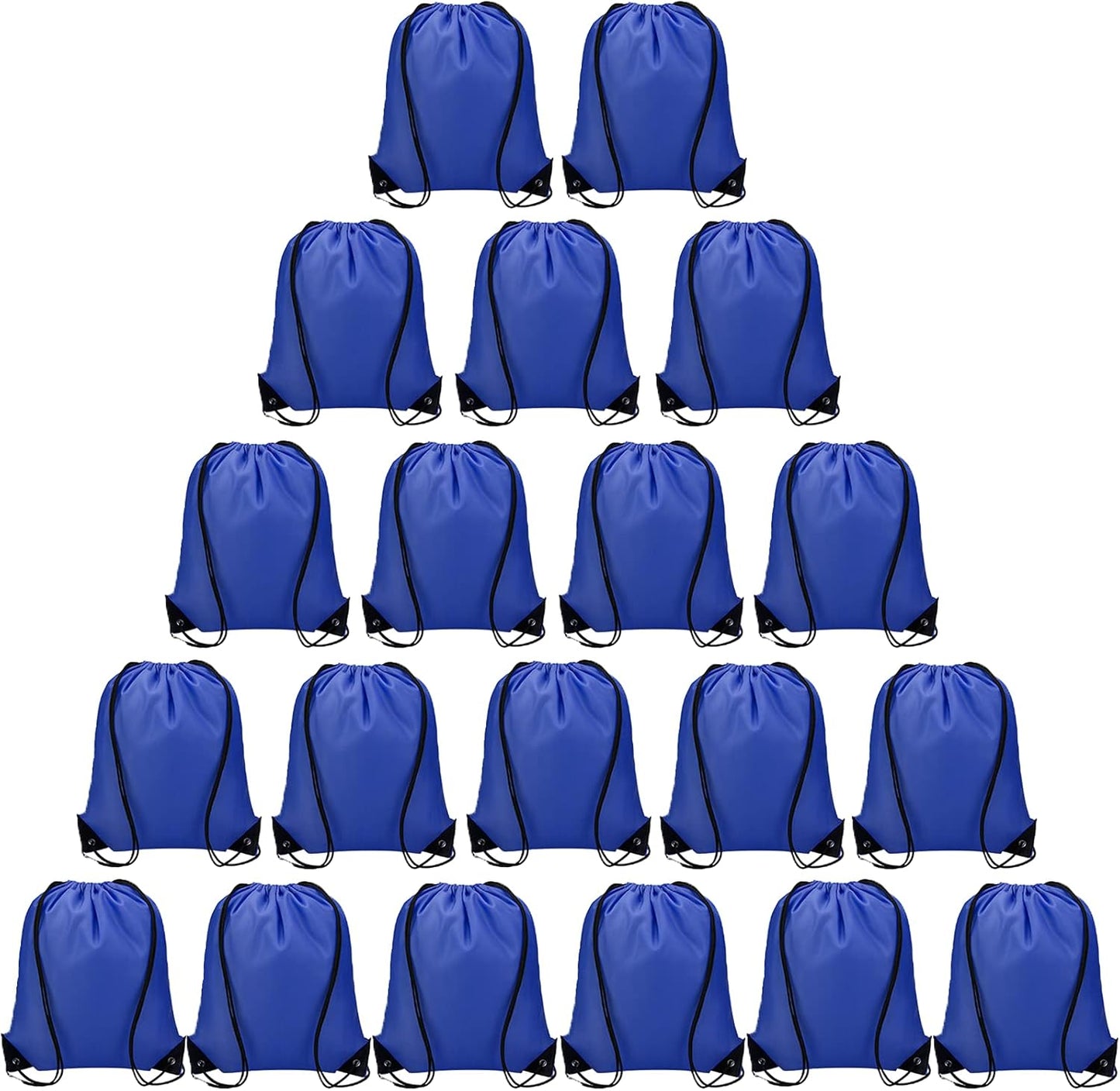 Vorspack 10 Pcs Drawstring Bags Bulk - Drawstring Backpack Draw String Back Bag for Gift, DIY, Party, Gym, Trip - 10 Colors