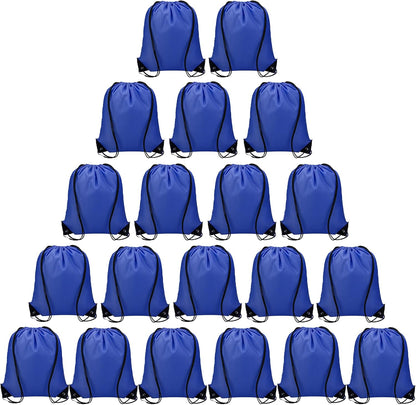 Vorspack 10 Pcs Drawstring Bags Bulk - Drawstring Backpack Draw String Back Bag for Gift, DIY, Party, Gym, Trip - 10 Colors