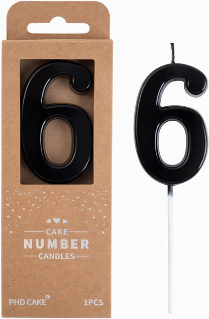 PHD CAKE 2.76 Inch Modern Gold 2 Number Birthday Candles, Gold Number Candles, Cake Number Candles, Party Celebration