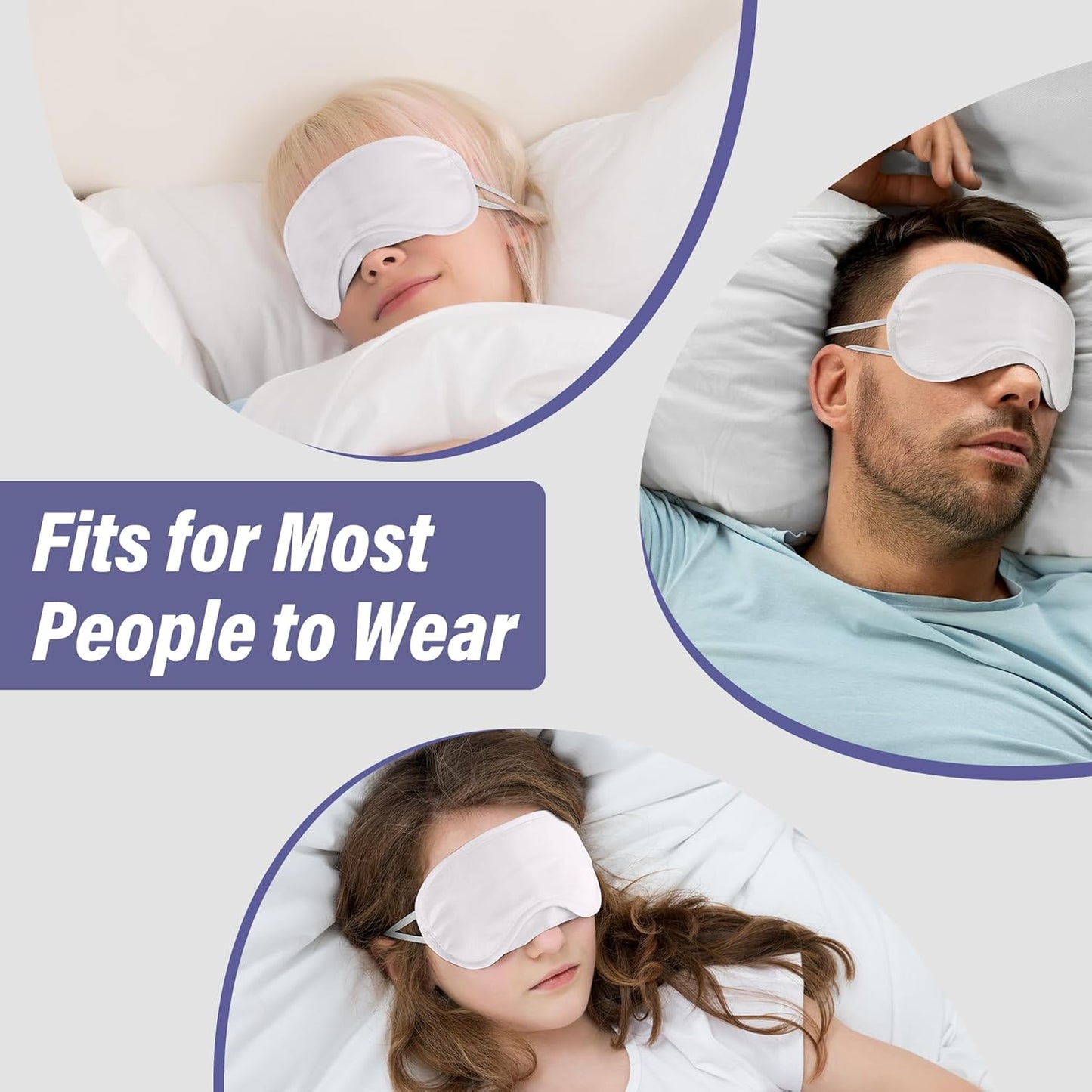Aneco 50 Pieces Blindfold Eye Mask Shade Cover with Nose Pad and Adjustable Strap for Travel Sleep or Party Supplies