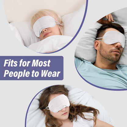 Aneco 50 Pieces Blindfold Eye Mask Shade Cover with Nose Pad and Adjustable Strap for Travel Sleep or Party Supplies