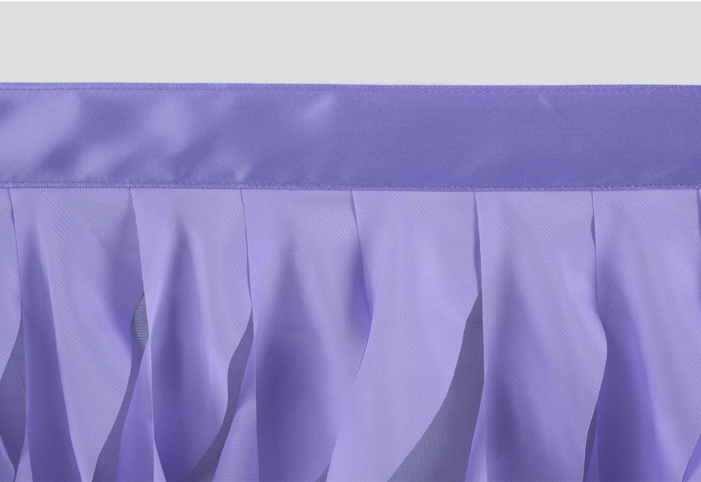 leegleri 6FT Tulle Ruffle Curly Willow Table Skirt for Rectangle or Round Tables, Under The Sea Ocean Blue Baby Shark Themed Tutu Table Skirt for Baby Shower, Birthday Party