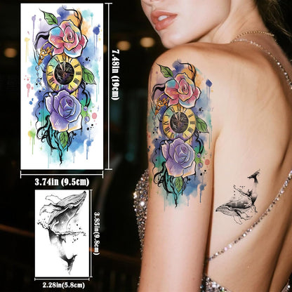 252+ PCS Glow Unicorn Princess Temporary Tattoo for Kids, 36 Sheets Rainbow Castle Candy Star Prince Fake Tattoos Sticker for Girls Boys, Luminous Birthday Magic Fairy Theme Party Favors Decoration
