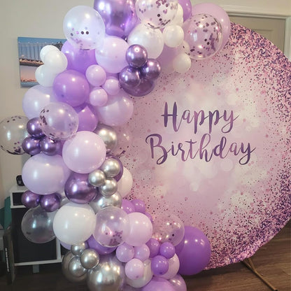 Blue Silver Balloons Set, 12 Inch Blue and Silver Balloons Dark Navy and Confetti Party Latex Balloon, Macaron Metallic Baby Blue Mixed Balloon for Birthday Graduation Baby Shower Wedding Retirement