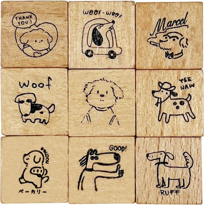 25pcs Mood Expression Wooden Rubber Stamps Kit, Cute Small Emoticon Theme Stamps for Decorative Diary Planner DIY Craft Scrapbook Card Making Letters Journal