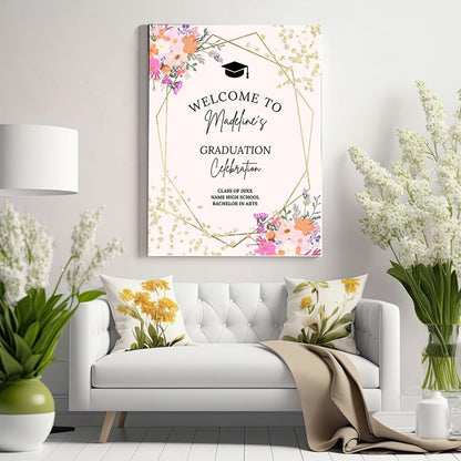Graduation Party Welcome Sign, Photo Graduation Poster, Graduation Decorations, Grad Party Sign, Grad Welcome Sign, Graduation gift for best friend, Graduation gift for daughter, sister, brother - 1