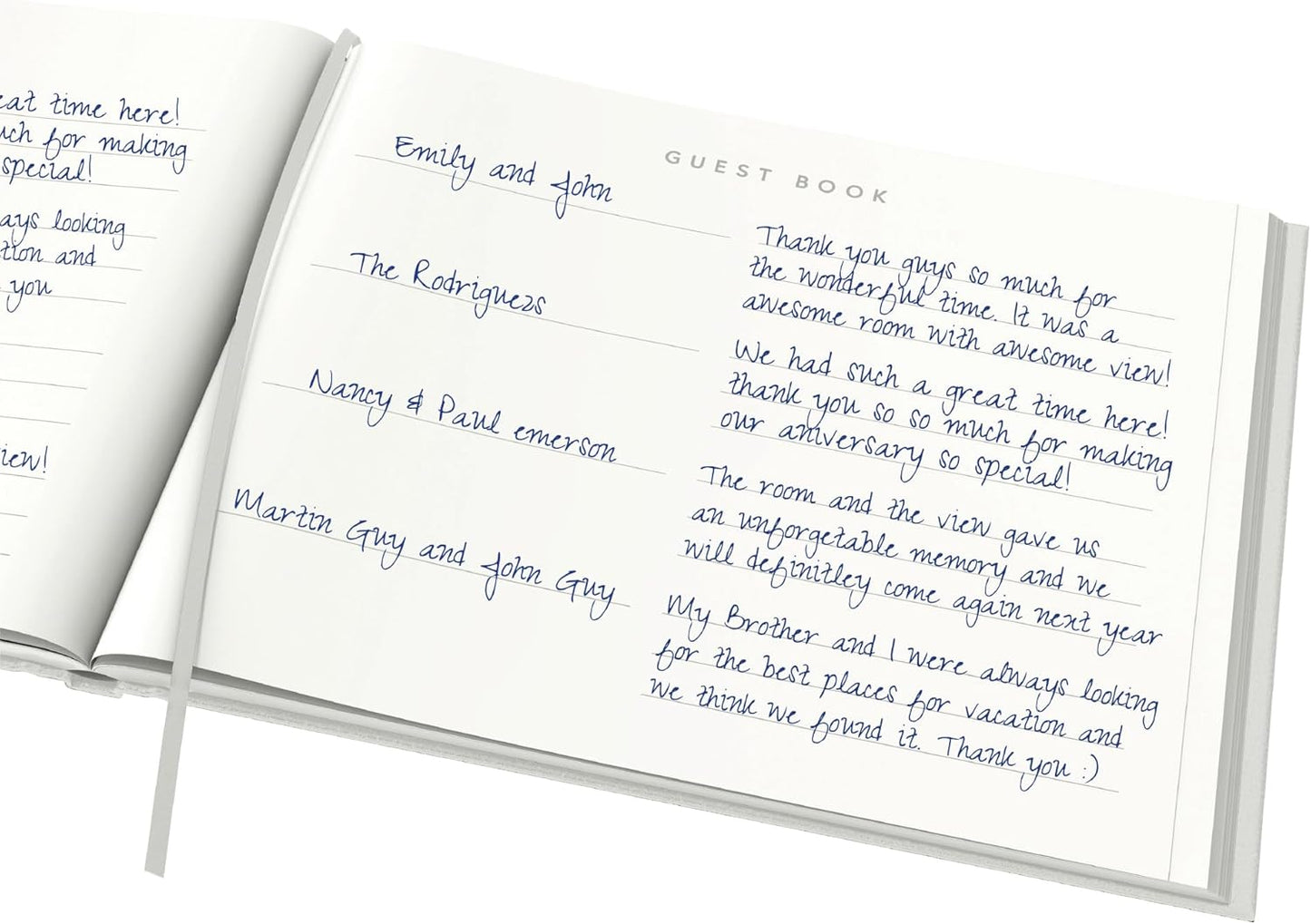 Useful Co. Black Guest Book, Use as Guest Book Wedding Reception, Sign in Book, Guest Book for Vacation Home, Funeral Guest Book, Hardbound Guestbook, Leather Cover, 112 Pages, 9 x 7 Inches