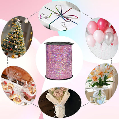 500 Yard Premium Gold Curling Ribbon,Curling Ribbon for Gift Wrapping, Balloon String,for Gift Wrapping ，Party Decoration Crafting,for Florist Flower﻿