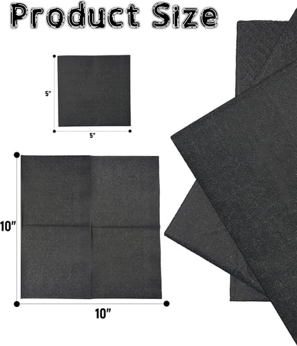 24 colors Cocktail Napkins 5 * 5inch disposable Beverage Napkin paper for Cocktail, Wedding, Dinner，Brithday Party Dessert Wine Paper Napkins（ 120 Count）