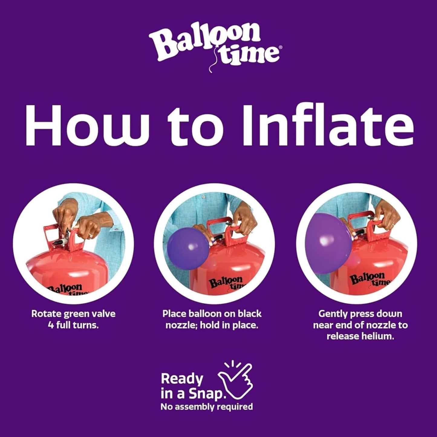 Helium Tank for Balloons At Home Disposable Helium Tank 14.9 cu.ft for Party, Birthday