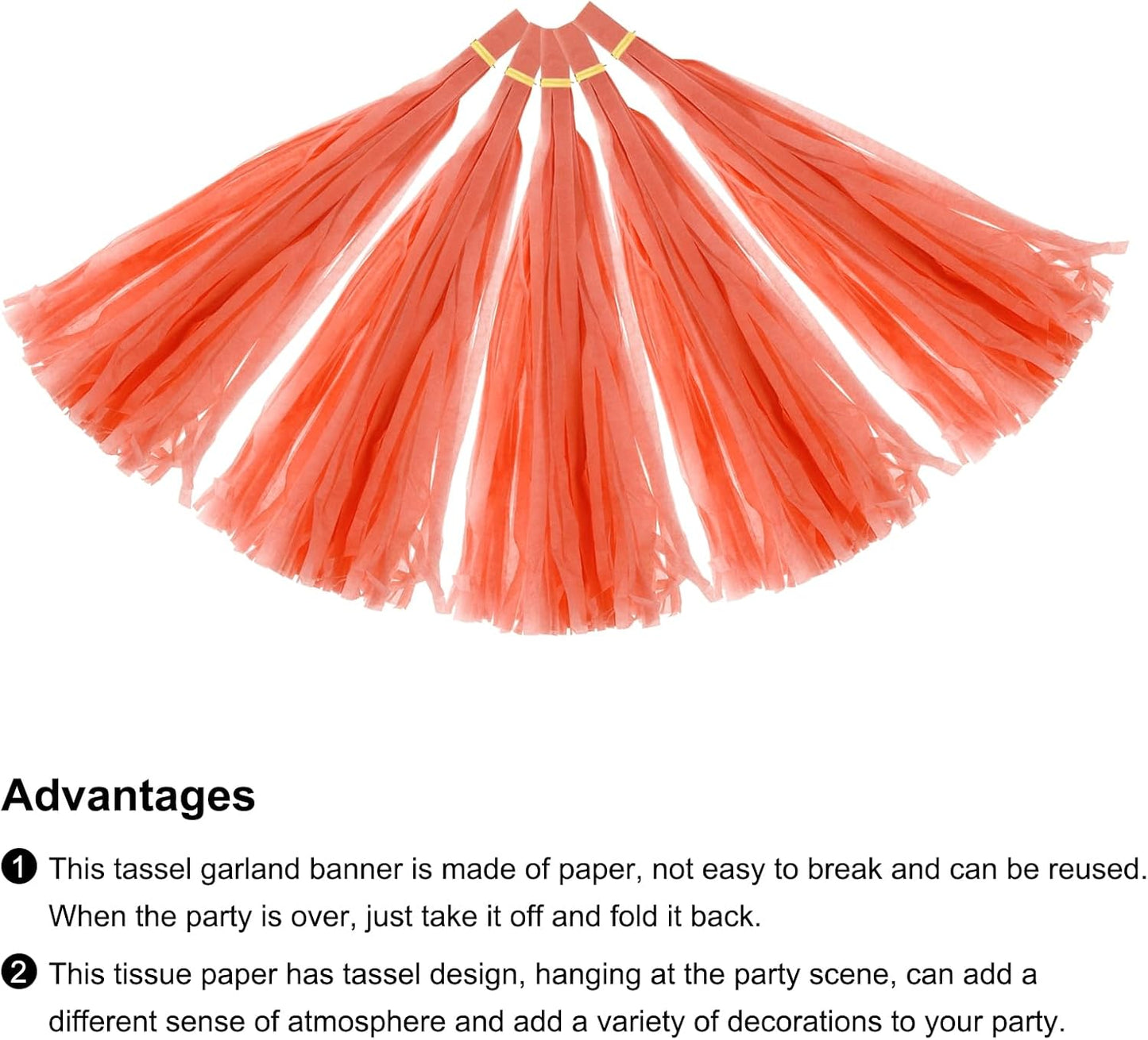 MECCANIXITY 15Pcs Light Blue Tassel Garland Banner with Rope Tissue Paper Tassels Party DIY Kits for Anniversary Wedding Birthday Party