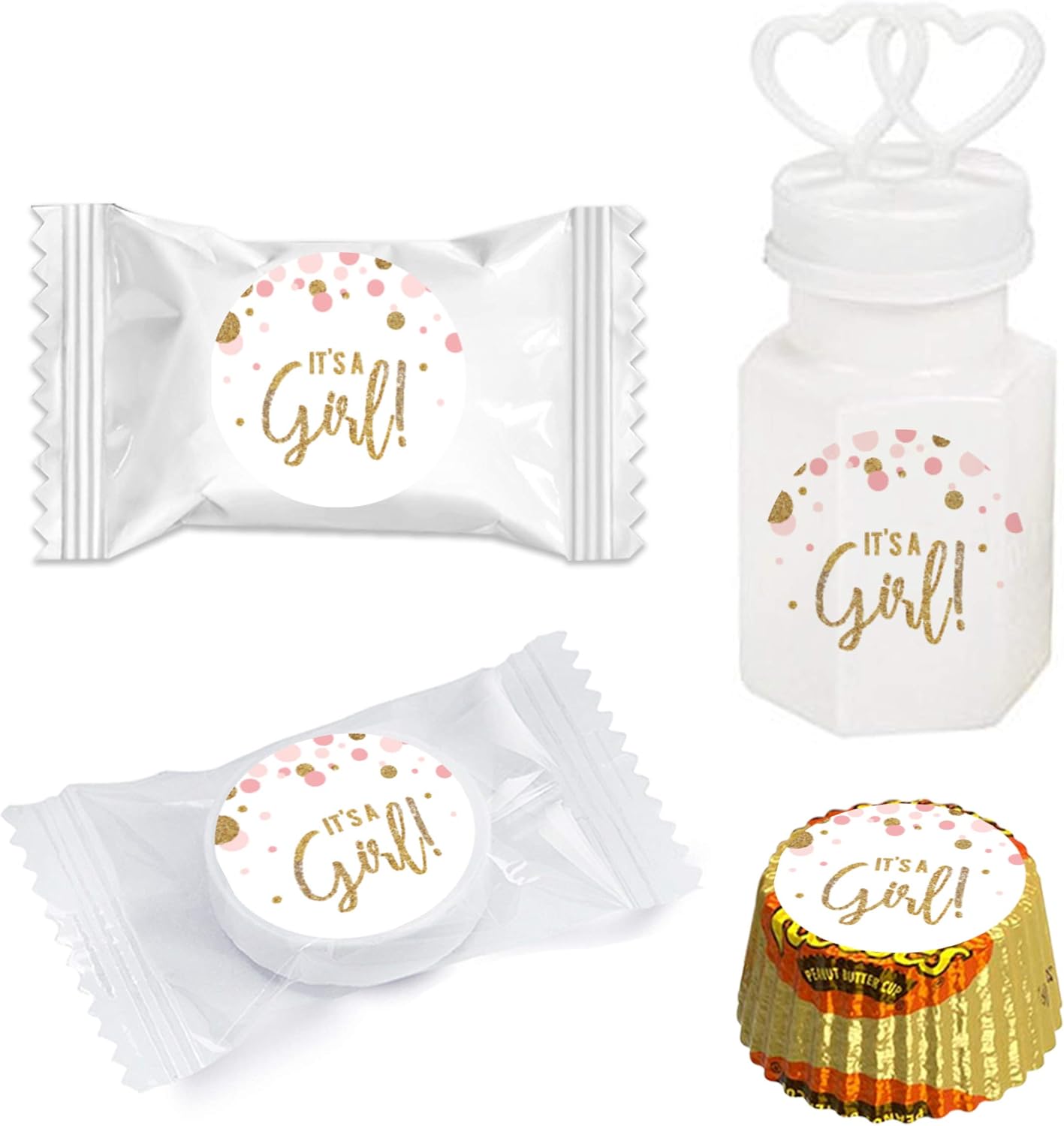 Andaz Press Blush Pink Gold Glitter Girl Baby Shower, Printable Table Tent Place Cards, 20-Pack, Seat Placement Cards Blank Place Cards For Table Settings Name Cards for Wedding, Graduation Food Cards - Colors B