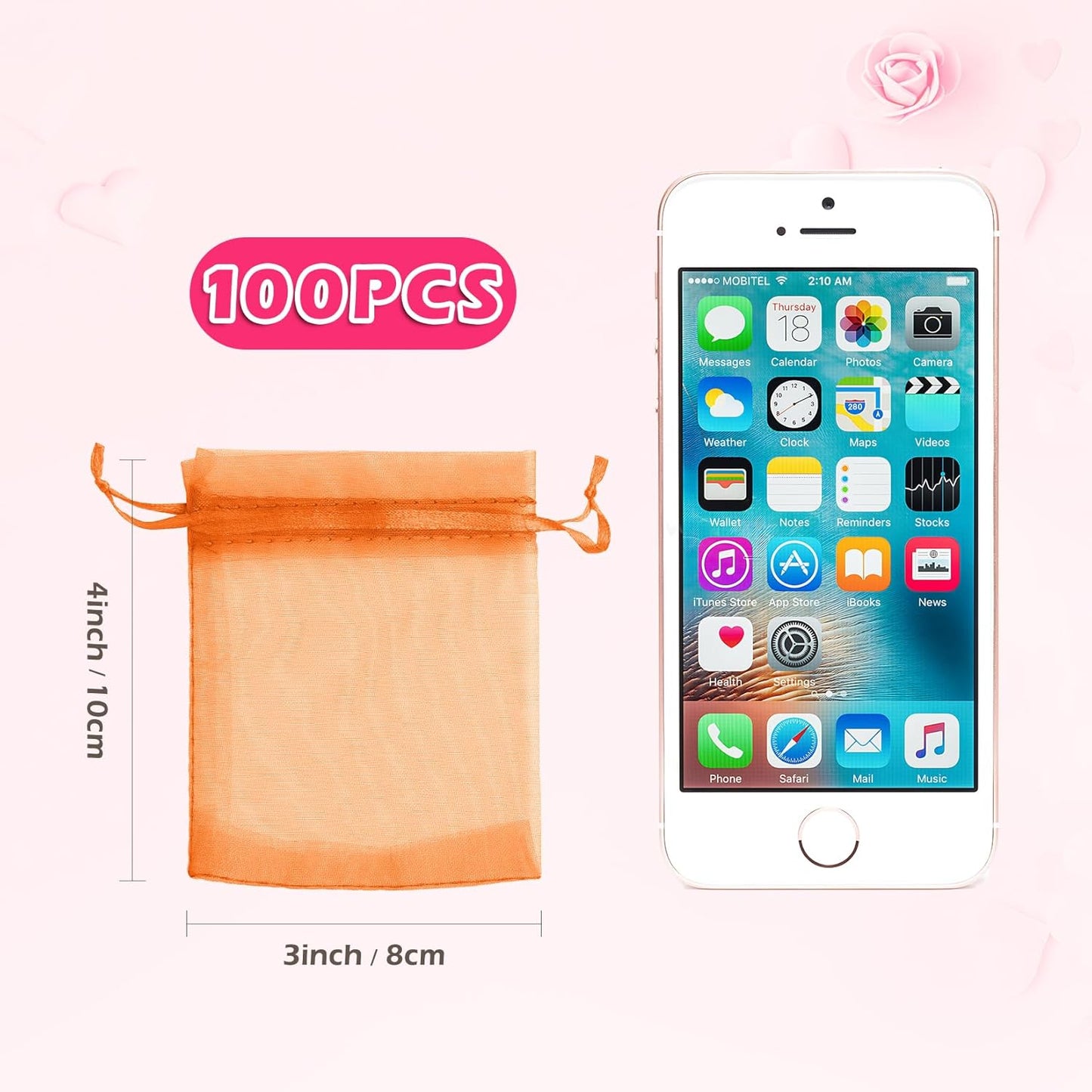ANZNKU 50PCS White Organza Bags 3x4, Small Gift Bags Bulk for Sachet Jewelry Candy Treat, Mini Mesh Bag Drawstring for Wedding Bridal & Baby Shower, Party Favor Bag for Easter Mothers Day Birthday