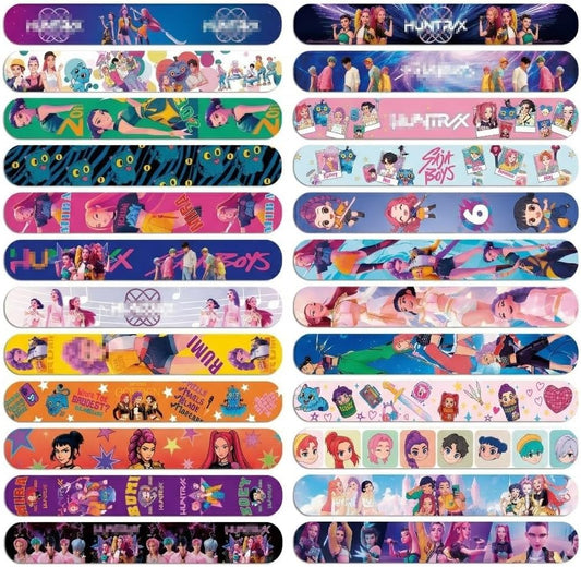 K-POP 24 Pcs Slap Bracelets,K pop Bracelet,K POP Party Favors,Fan Merchandise,Birthday Party Favors,and Daily Wear.