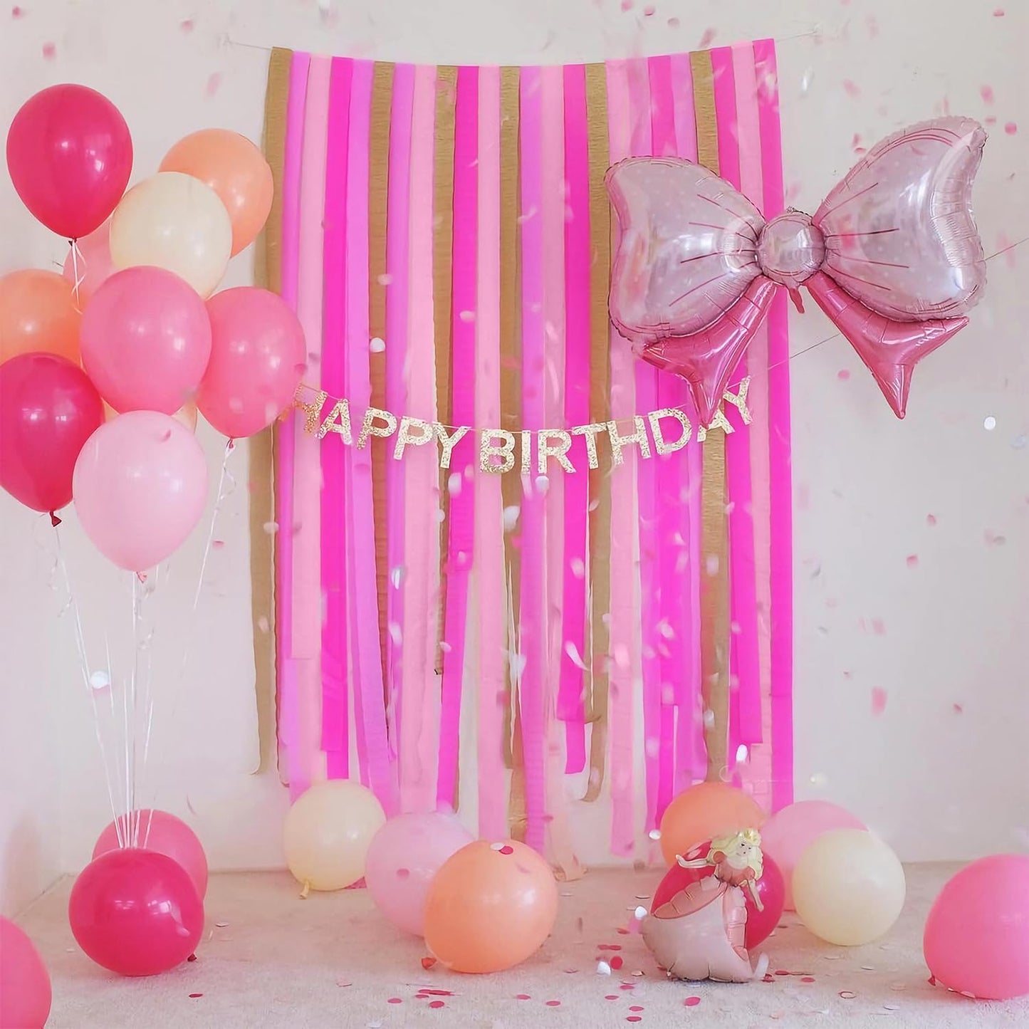 PIGETALE Crepe Paper Streamers 4 Rolls 328ft, Pack of Unique 3 Purple and White Party Streamer for Birthday Wedding Ceremony Baby Shower Party Decorations DIY Supplies Art Crafts (1.8Inch x 82Ft/Roll)