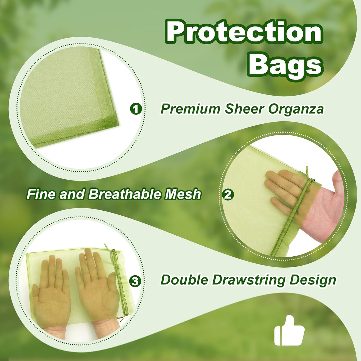 Crweety 50 Pcs Organza Bags 6x9 Inch White, Large Mesh Gift Bags Drawstring, Jewelry Pouches Treat Sachet Goodie Mesh Bag Drawstring for Wedding Party Favors Baby Shower & Mothers Day Gifts