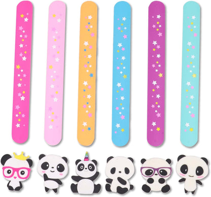 Cat Slap Bracelets for party- Silicone Wristbands Adjustable Party Favors, Classroom Prizes, Carnival Games - Birthday Gifts for Adults(6Pack)-LOCHSOEL