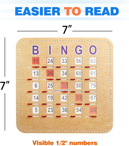 GSE Games & Sports Expert Finger-Tip Bingo Master Board with Sliding Windows, Bingo Cardboard Calling Card