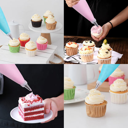 16 Inch Piping Bags Disposable, 100Pcs Large Pastry Bags, Frosting Bags, Cake Decorating Bags, Decorating Bags Large Piping Bags, Decorating Bags