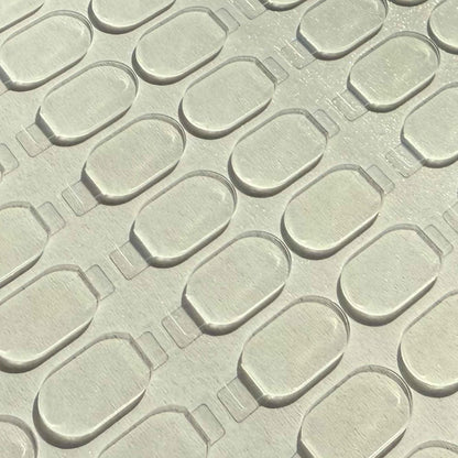 Clear Glue Dots Removable Sticky Tack, Waterproof Poster Putty Double Sided Dots for Party Decoration Picture (100, 0.39'' * 0.79'' Rectangle)