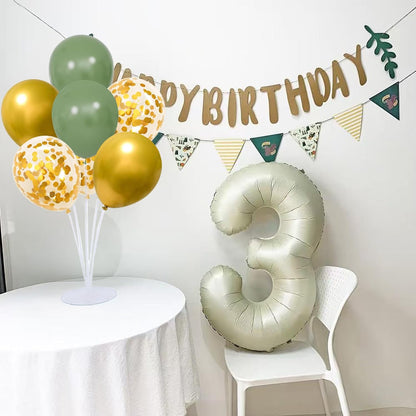 4 Set Balloon Stand Kit for Table Centerpieces With Balloon and Base Party Decorations for Birthday Wedding Retirement Graduation Baby Shower (Navy Silver)