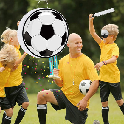 Hooqict Mexican Pinata with Blindfold and Bat Stick Party Pinata for Fiesta Carnival Cinco de Mayo Decorations Kids Adults Mexican Party Games Birthday Party Supplies
