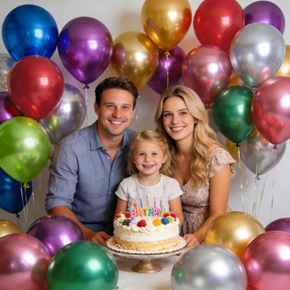 110pcs Black Balloon 12 inch, Black Latex Balloons for Birthday Party Baby Shower Wedding(with 2 Ribbons). - Colors A