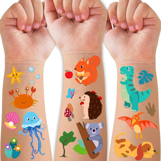 Temporary Tattoo for Kids Unicorn Rainbow Flower Cute-118 Glitter Styles Crown Swan Metallic Waterproof Groovy Fake Tattoos Body Face Tattoos Stickers Birthday Party Favors Decorations for Girls Boys