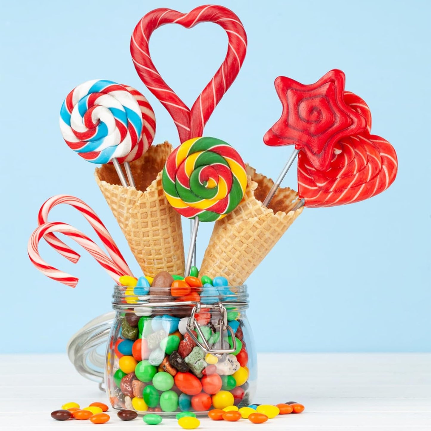 Frcctre 500 Pack Acrylic Lollipop Sticks, 6 Inch Clear Cake Pops Sticks Reusable Candy Sticks Treat Sticks for Cake Pops Cupcake Toppers Candy Dessert Chocolate Cookies