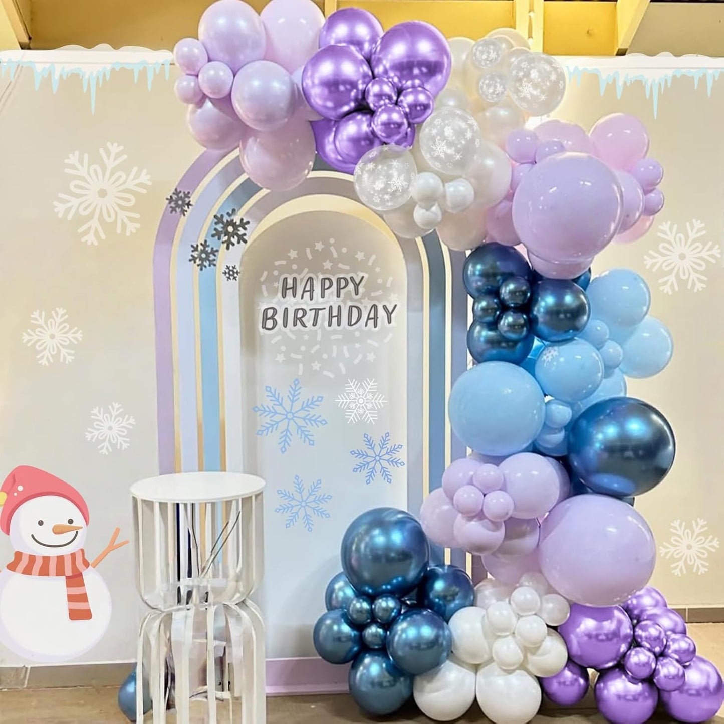 Blue Silver Balloons Set, 12 Inch Blue and Silver Balloons Dark Navy and Confetti Party Latex Balloon, Macaron Metallic Baby Blue Mixed Balloon for Birthday Graduation Baby Shower Wedding Retirement