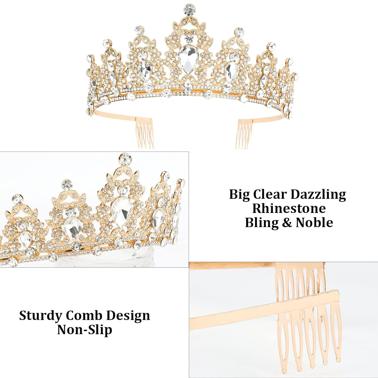 CAVETEE Red Black Birthday Crown and Sash for Women Sash & Rhinestone Tiara Set Red and Black Party Decorations Birthday Queen Crowns Tiaras for Women