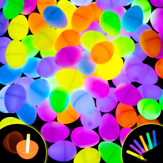 POPGIFTU Mini Glow Sticks Bulk (120 Pcs), 6 Vibrant Colors, 1.96" Glow-in-the-dark Sticks for Easter Egg Hunts, Party Favors, Neon Wedding & Classroom Decorations, Fun Kids’ Prizes
