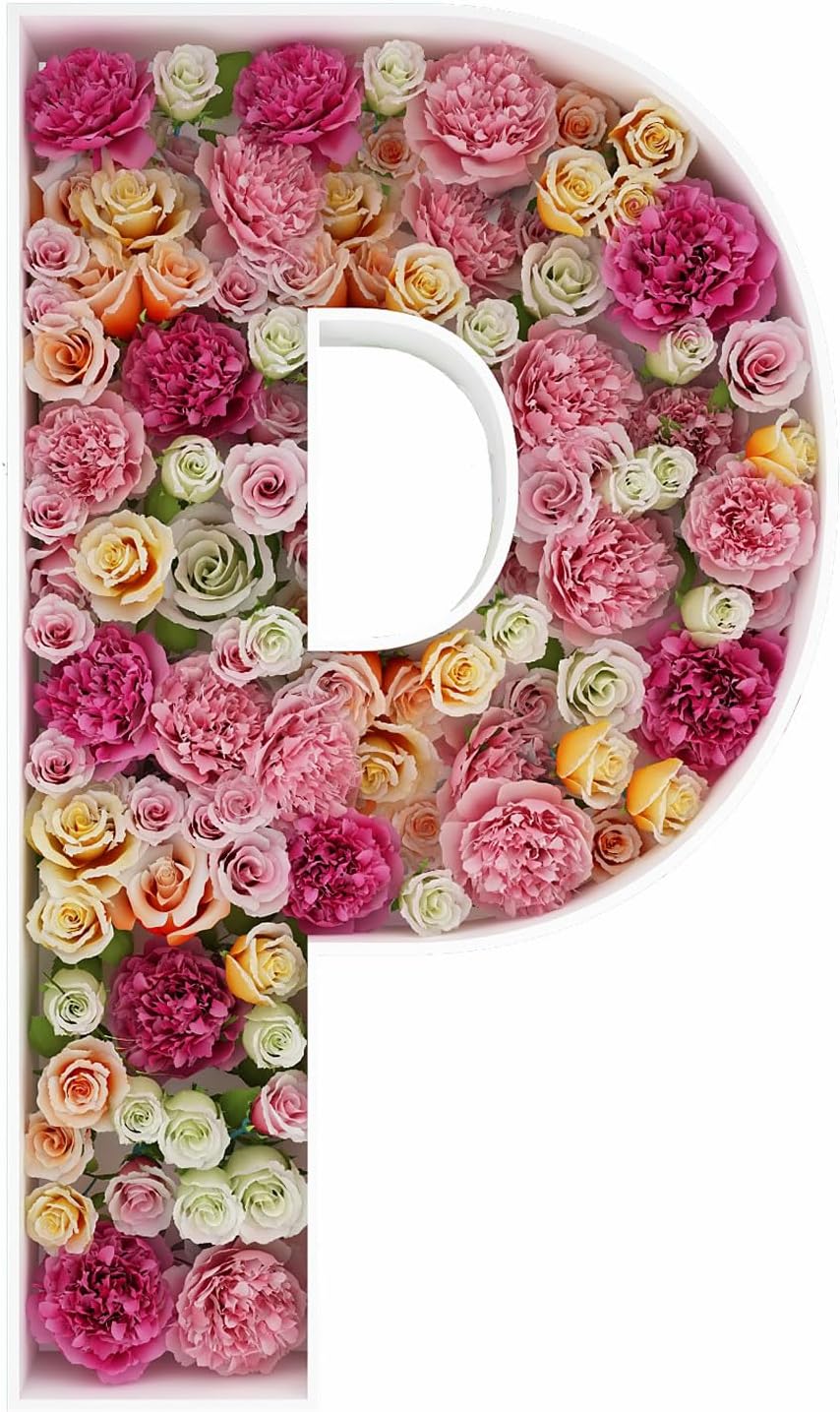 JW Passion - Premium Quality Made 3FT Tall Mosaic Balloon Frame Big Marquee Light Up Letters DIY Kit for Birthday Party Wedding Backdrop Decor Letter A Pre-Cut Foam Board