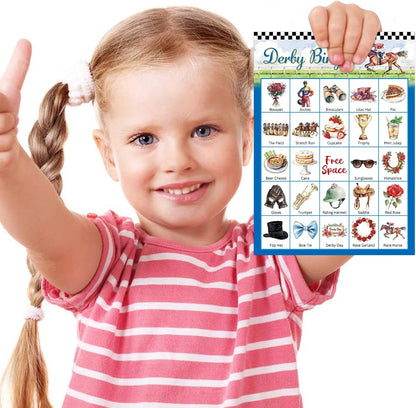 Fancy Land Horse Bingo Games Cards 24 Player Derby Party Bingo Game Western Birthday Party Favors