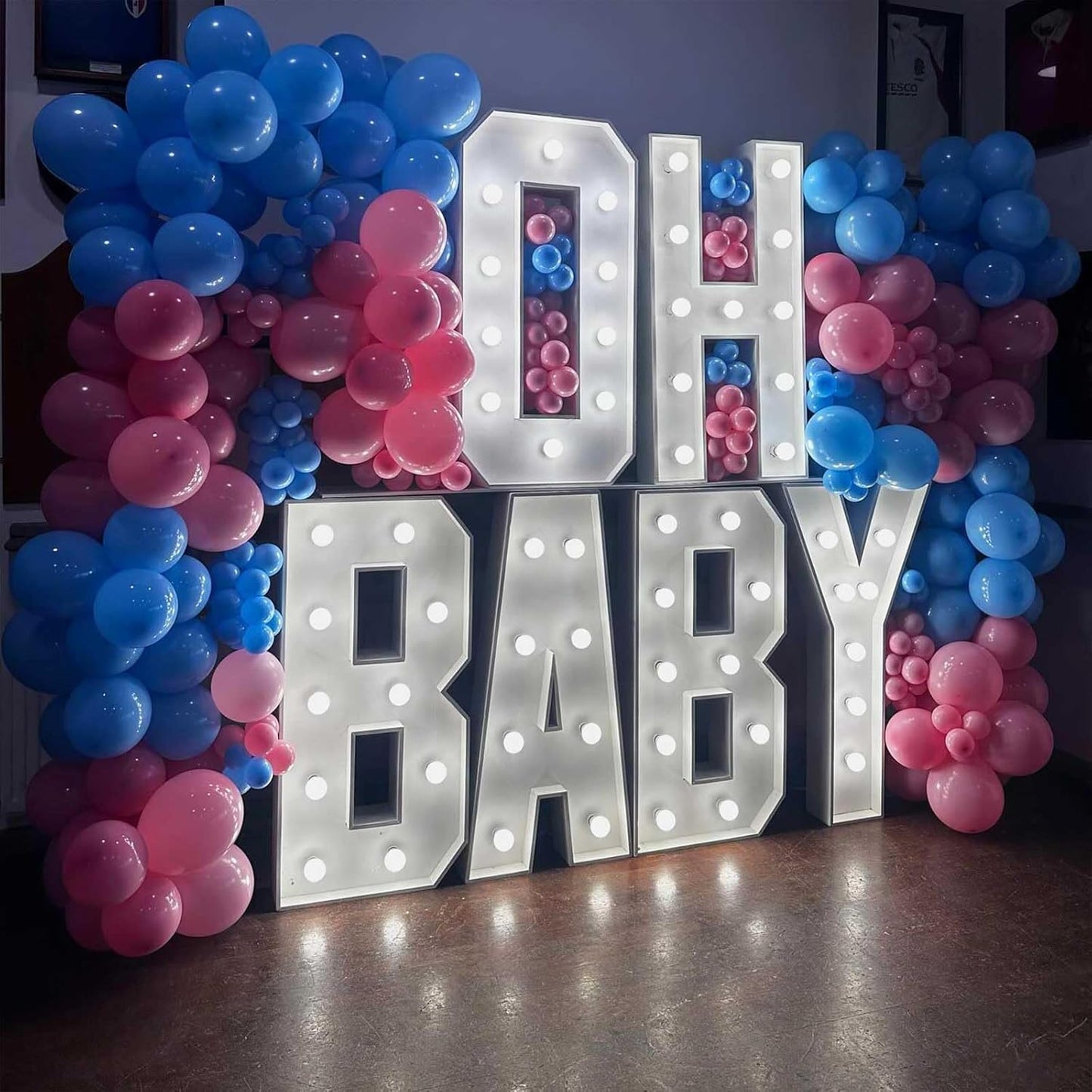 Blue Silver Balloons Set, 12 Inch Blue and Silver Balloons Dark Navy and Confetti Party Latex Balloon, Macaron Metallic Baby Blue Mixed Balloon for Birthday Graduation Baby Shower Wedding Retirement