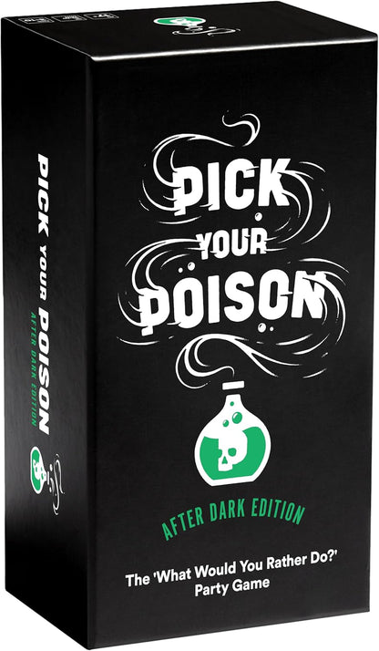 Pick Your Poison After Dark Party Game -The “What Would You Rather Do?” Family Card Game for White Elephant Parties, Stocking Stuffers + Board Games Night with Friends